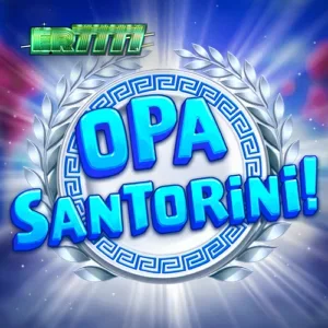 Tampilan antarmuka slot Opa Santorini di layar ponsel pintar